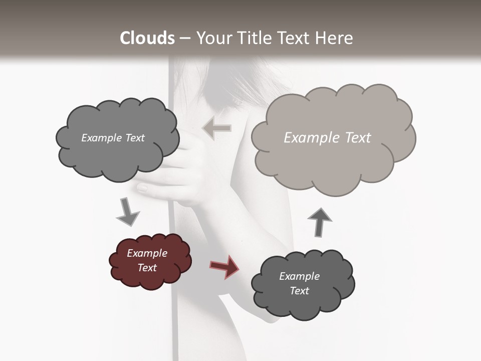 Nudity Pregnant Motherhood PowerPoint Template