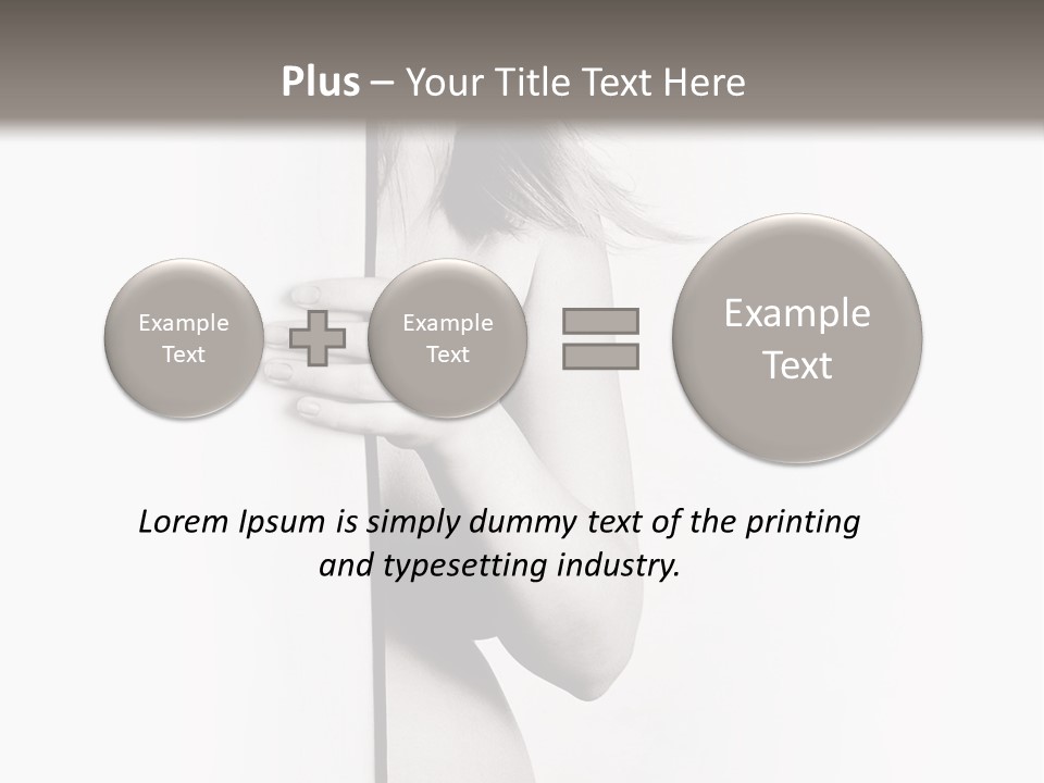 Nudity Pregnant Motherhood PowerPoint Template