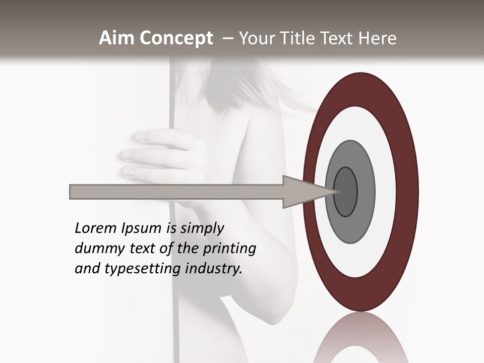 Nudity Pregnant Motherhood PowerPoint Template