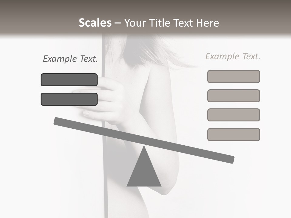 Nudity Pregnant Motherhood PowerPoint Template