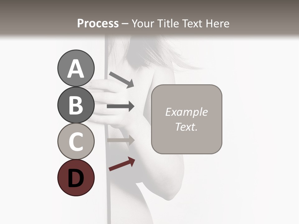 Nudity Pregnant Motherhood PowerPoint Template