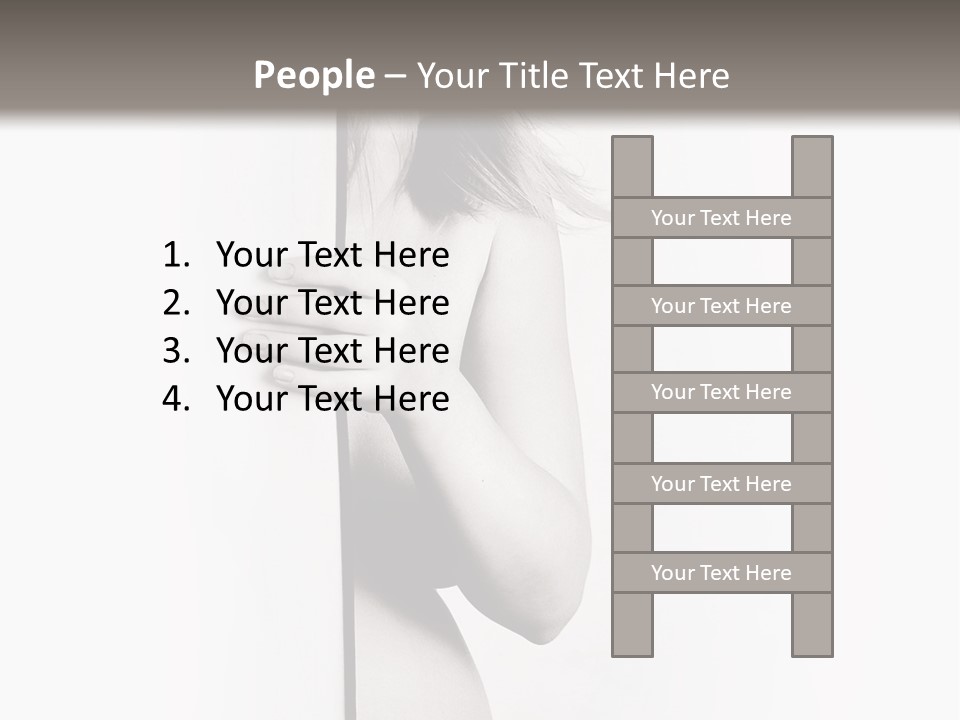 Nudity Pregnant Motherhood PowerPoint Template