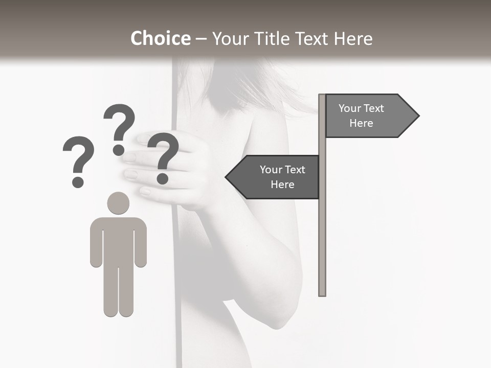 Nudity Pregnant Motherhood PowerPoint Template