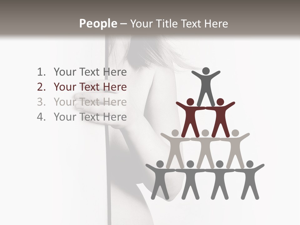 Nudity Pregnant Motherhood PowerPoint Template