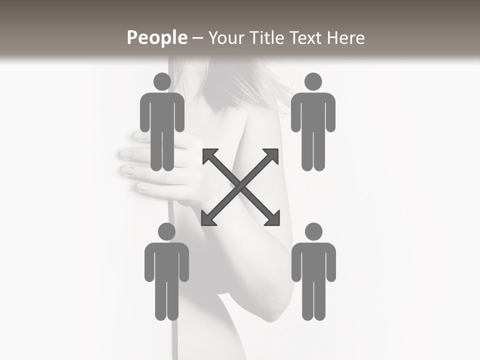 Nudity Pregnant Motherhood PowerPoint Template