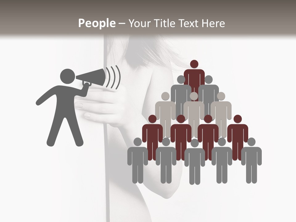 Nudity Pregnant Motherhood PowerPoint Template