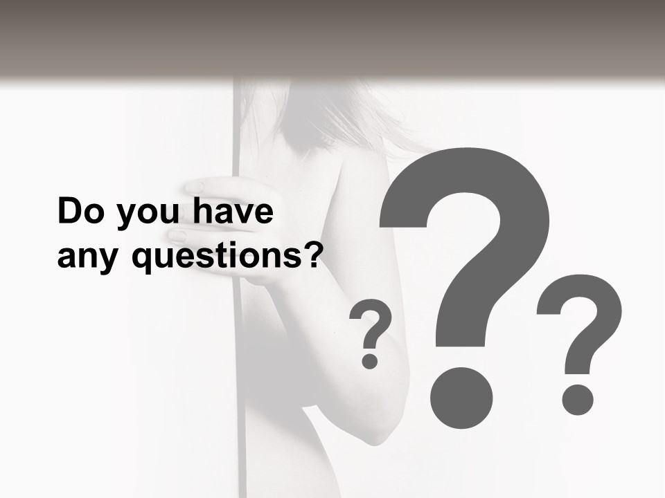 Nudity Pregnant Motherhood PowerPoint Template