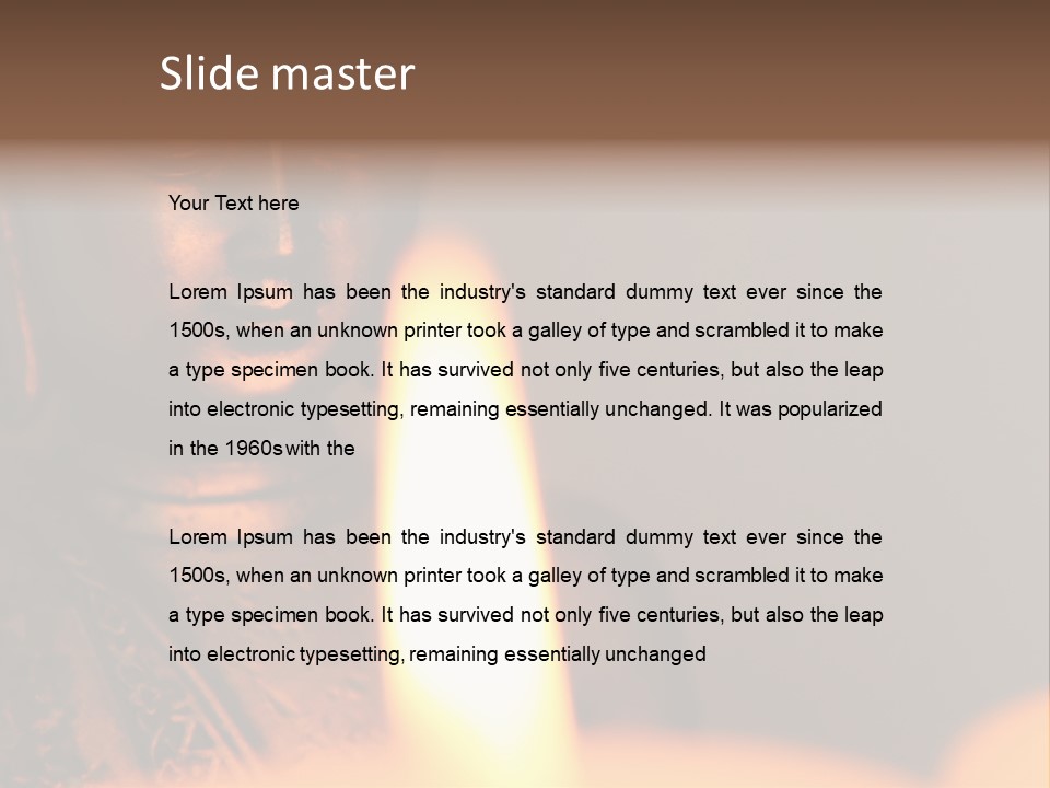 Calm Buddhism Calmness PowerPoint Template