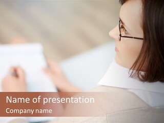 Writing Review Record PowerPoint Template