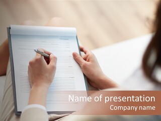 Pen Medical Diagnose PowerPoint Template