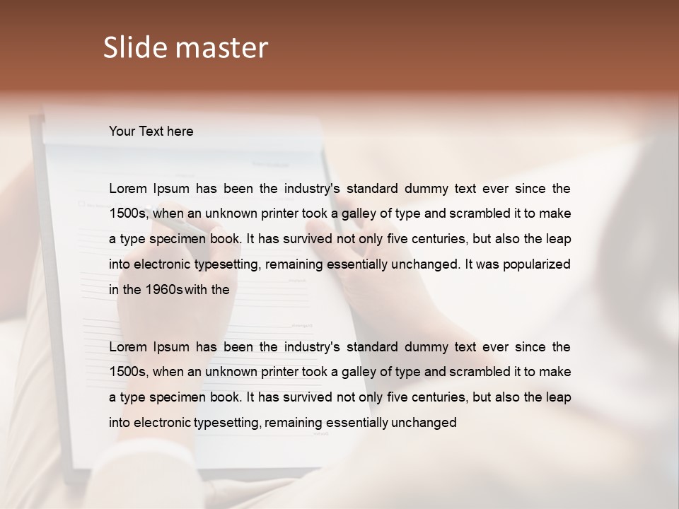 Pen Medical Diagnose PowerPoint Template