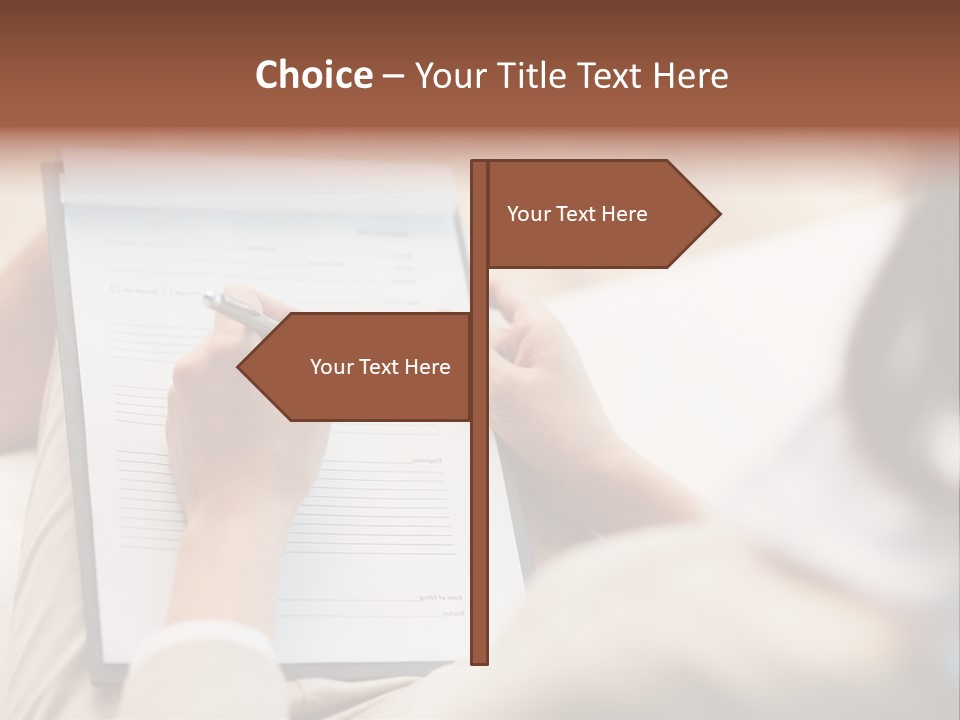 Pen Medical Diagnose PowerPoint Template