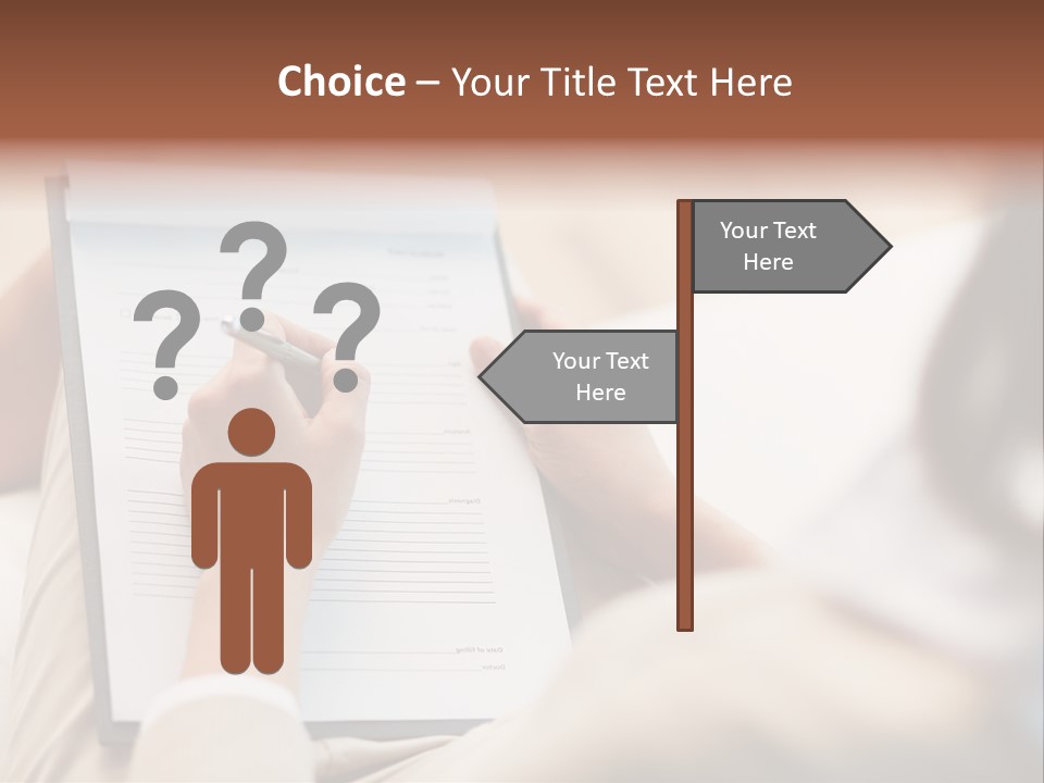 Pen Medical Diagnose PowerPoint Template