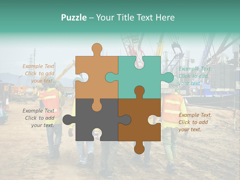 Site Unity Crane PowerPoint Template