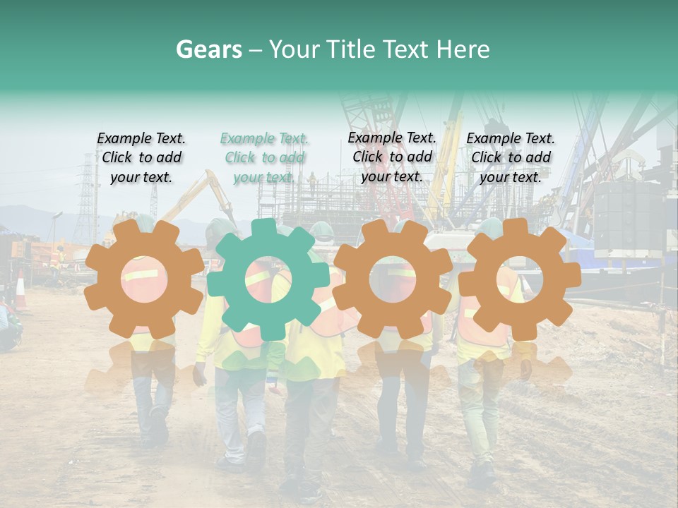 Site Unity Crane PowerPoint Template