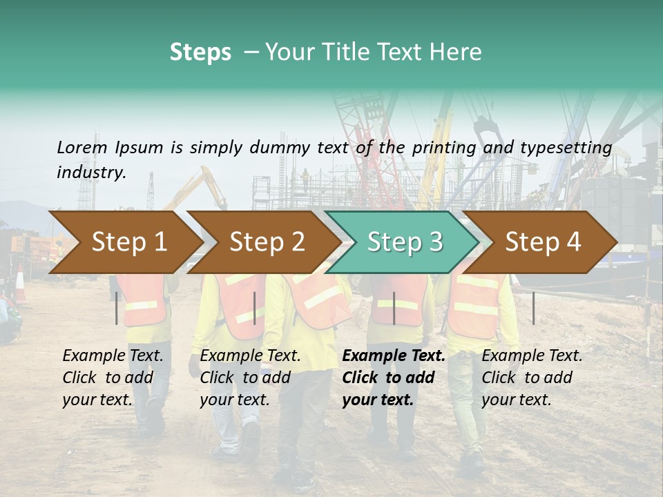 Site Unity Crane PowerPoint Template