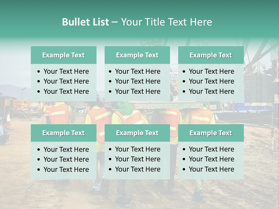 Site Unity Crane PowerPoint Template