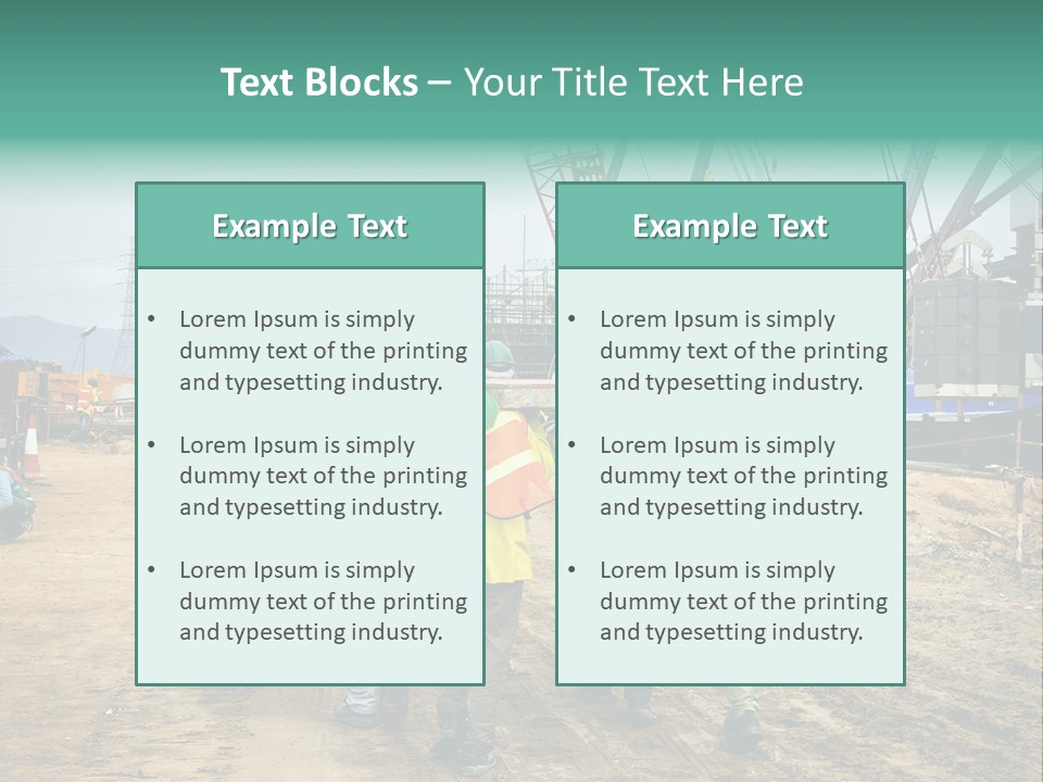 Site Unity Crane PowerPoint Template