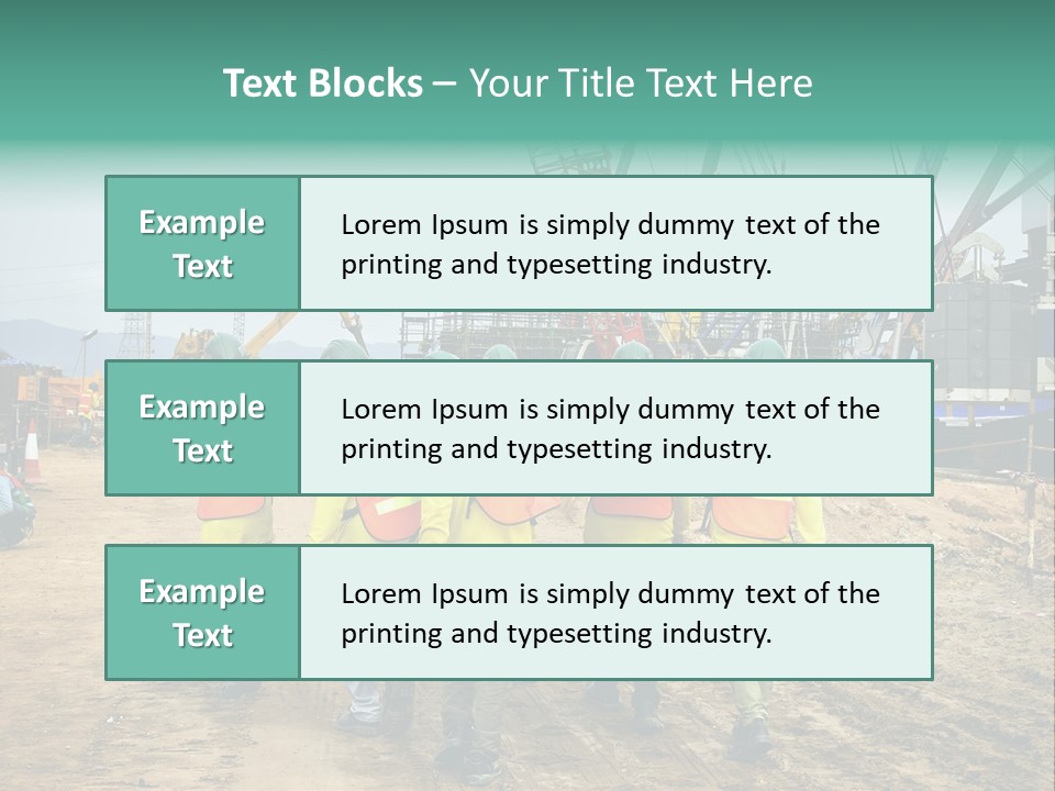 Site Unity Crane PowerPoint Template