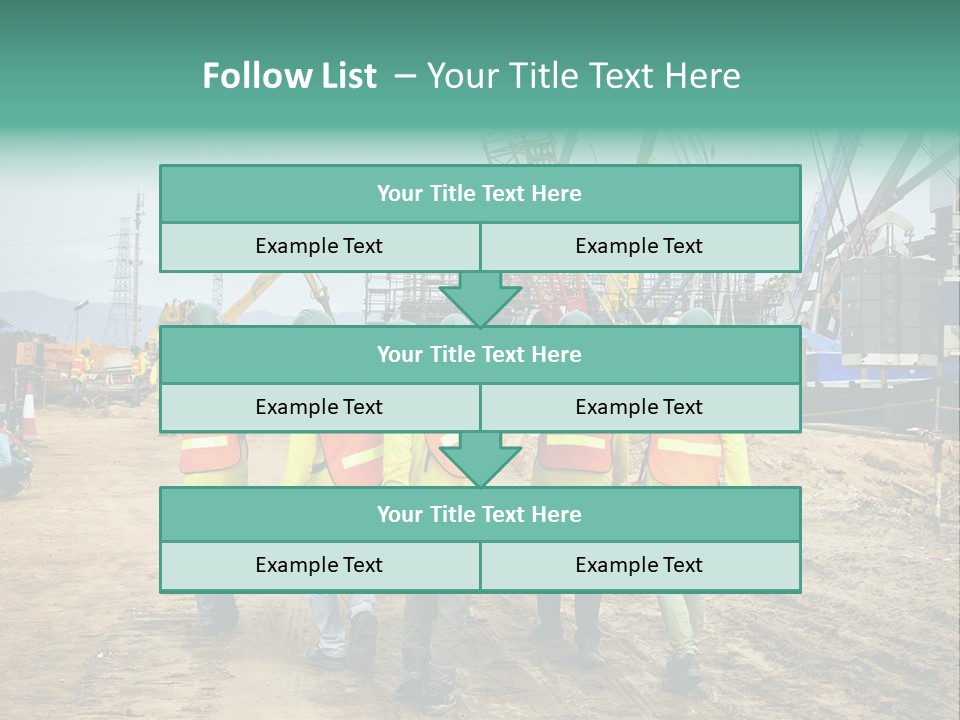 Site Unity Crane PowerPoint Template