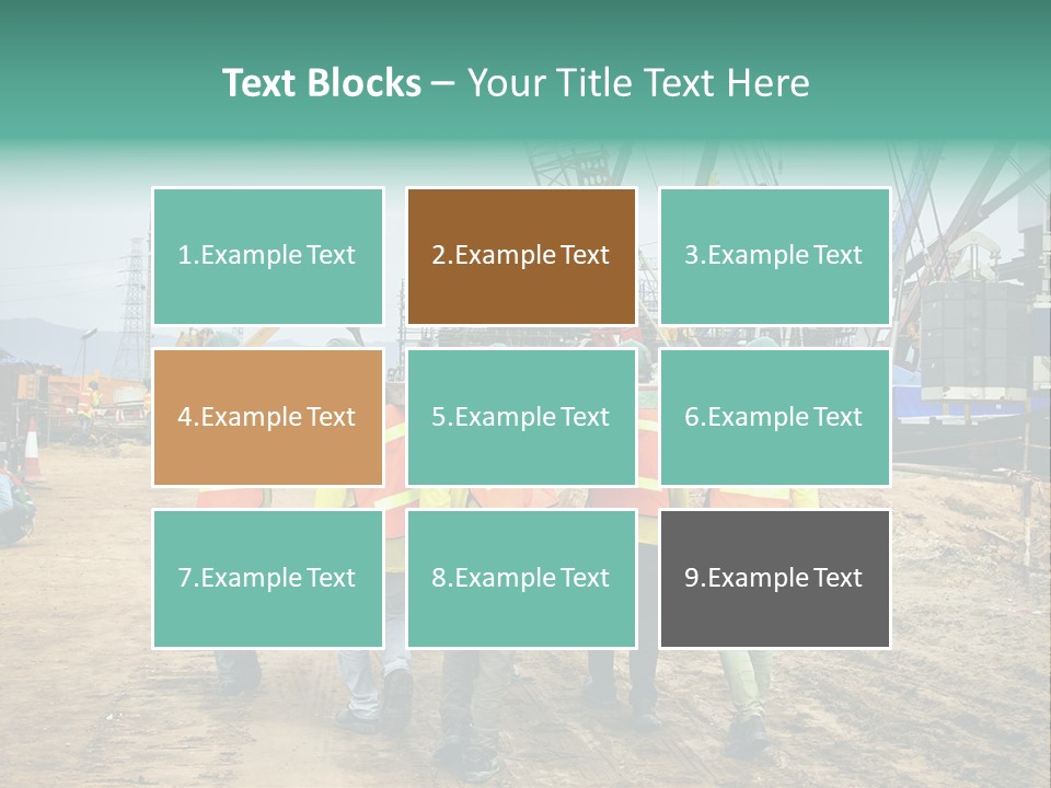 Site Unity Crane PowerPoint Template