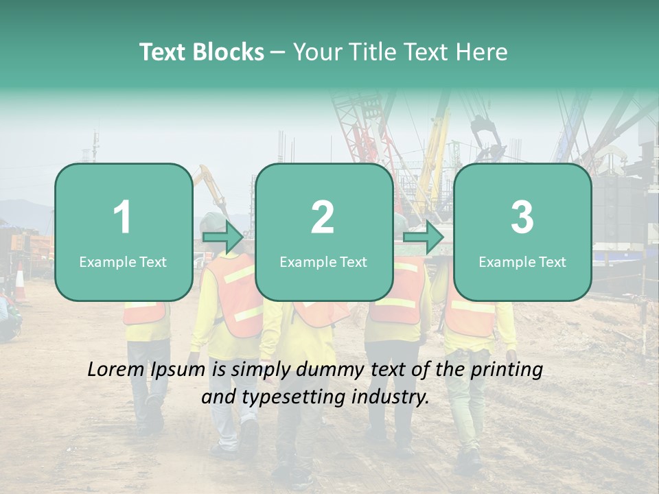 Site Unity Crane PowerPoint Template