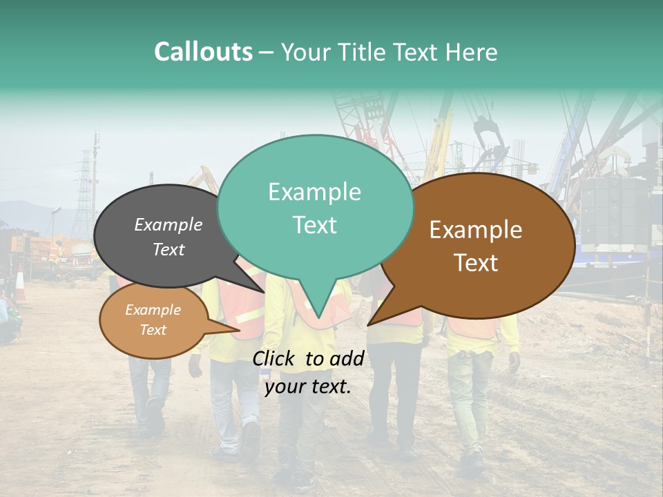 Site Unity Crane PowerPoint Template