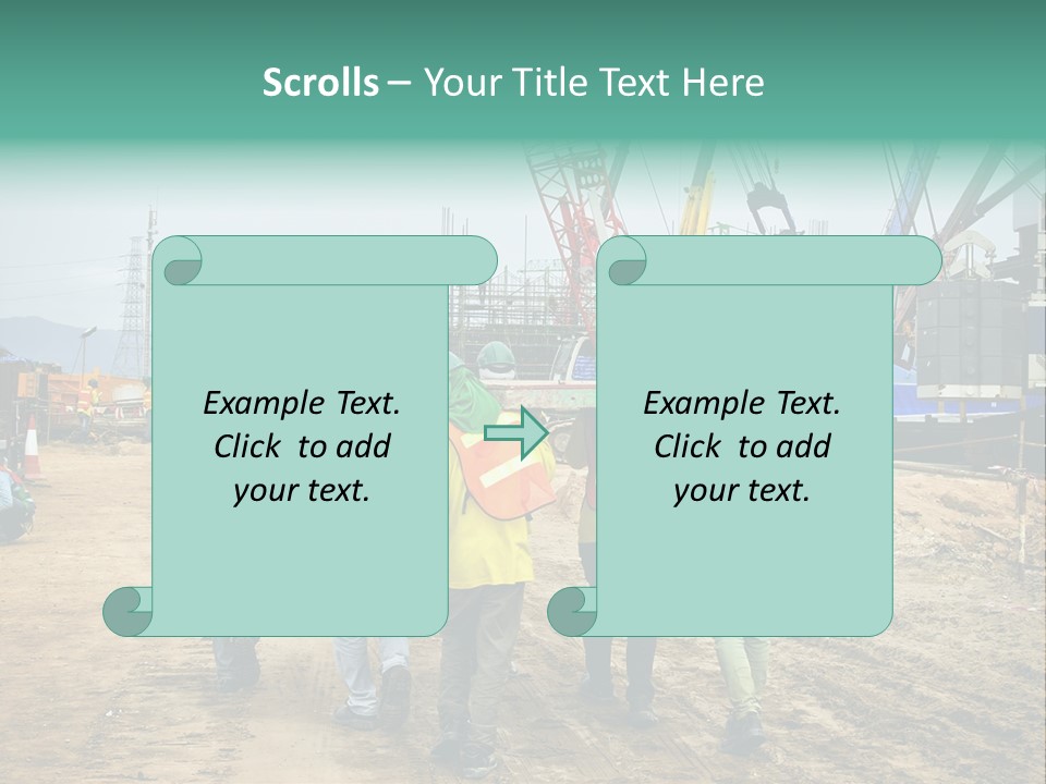 Site Unity Crane PowerPoint Template