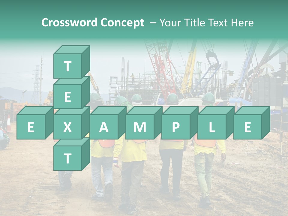 Site Unity Crane PowerPoint Template