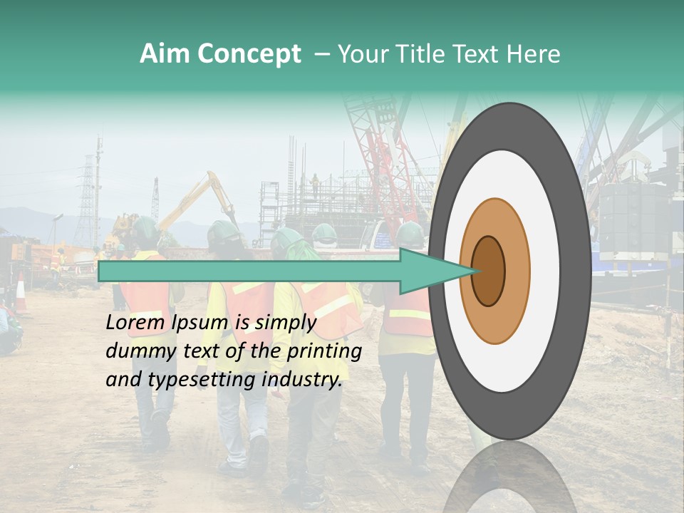 Site Unity Crane PowerPoint Template