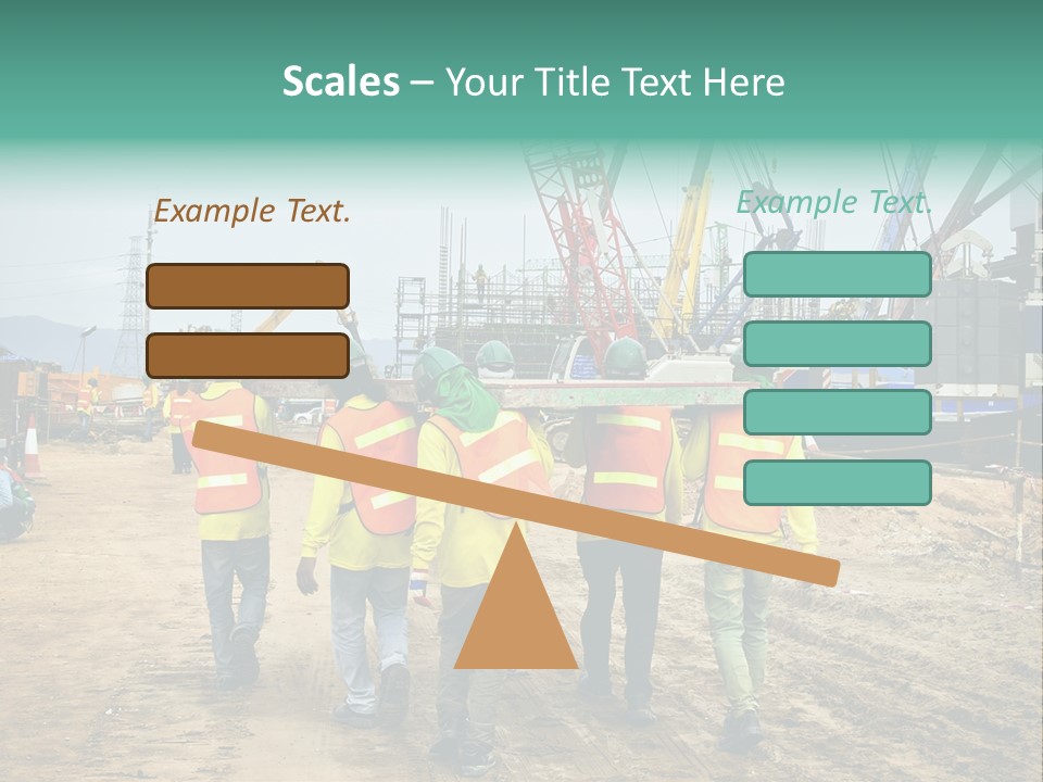 Site Unity Crane PowerPoint Template