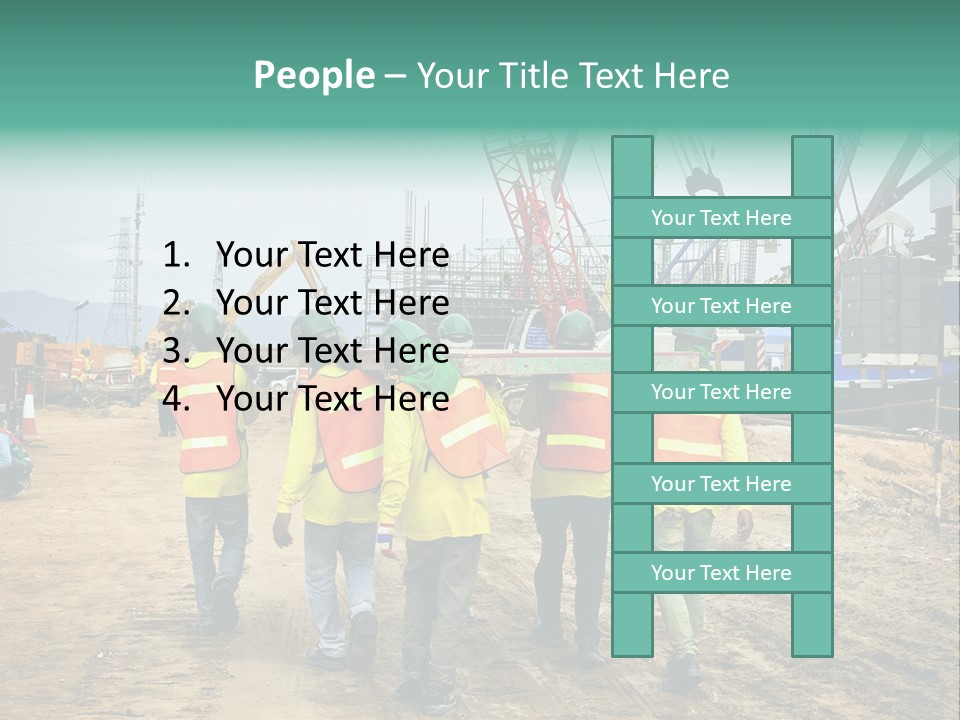 Site Unity Crane PowerPoint Template