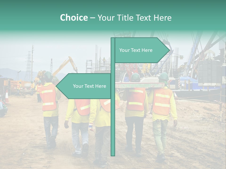 Site Unity Crane PowerPoint Template