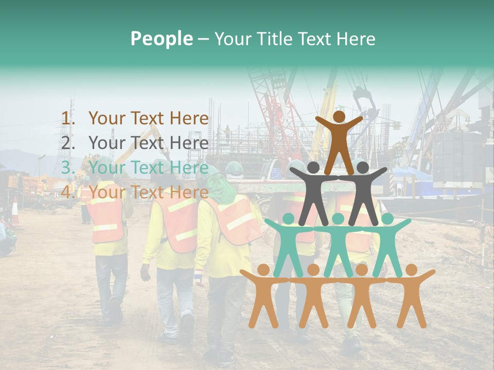 Site Unity Crane PowerPoint Template