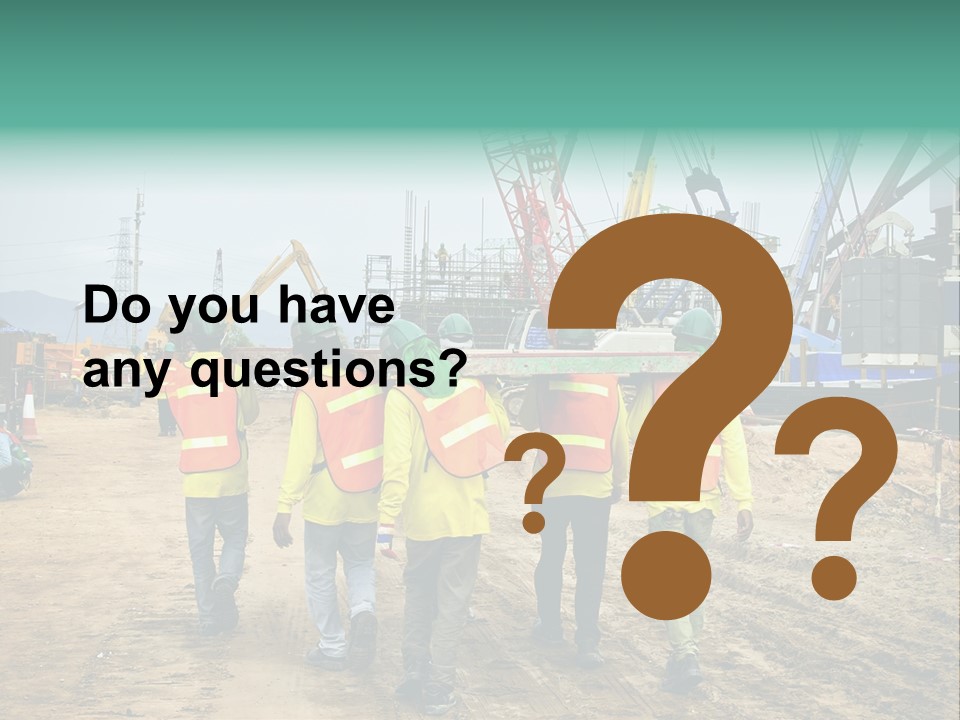 Site Unity Crane PowerPoint Template