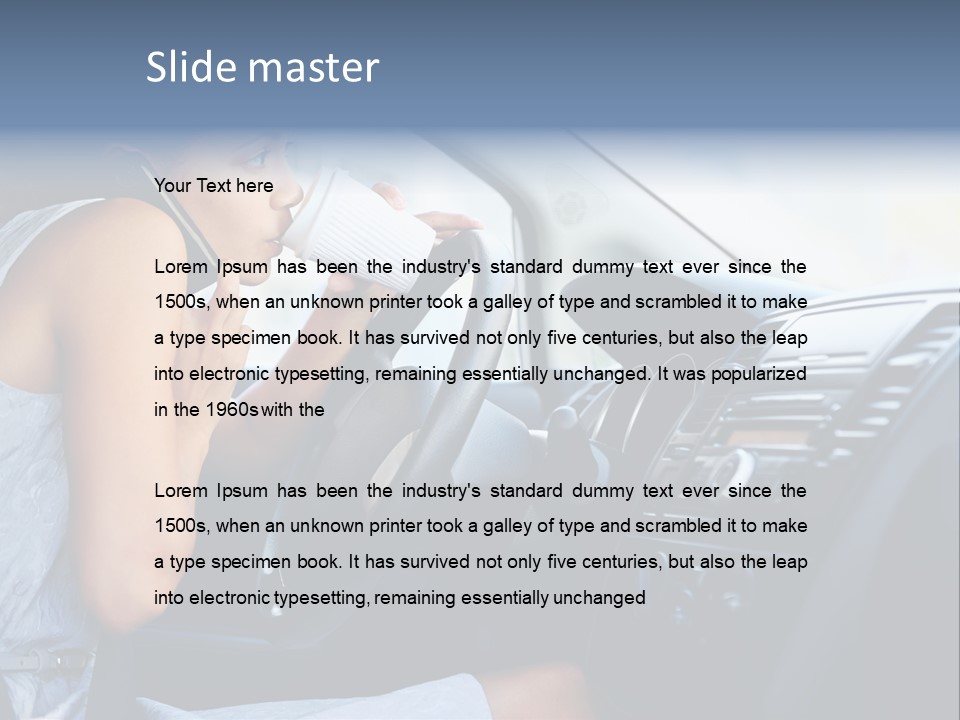 Beauty Person Transportation PowerPoint Template