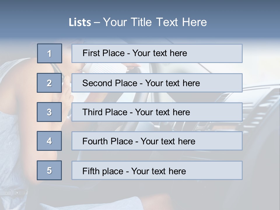 Beauty Person Transportation PowerPoint Template