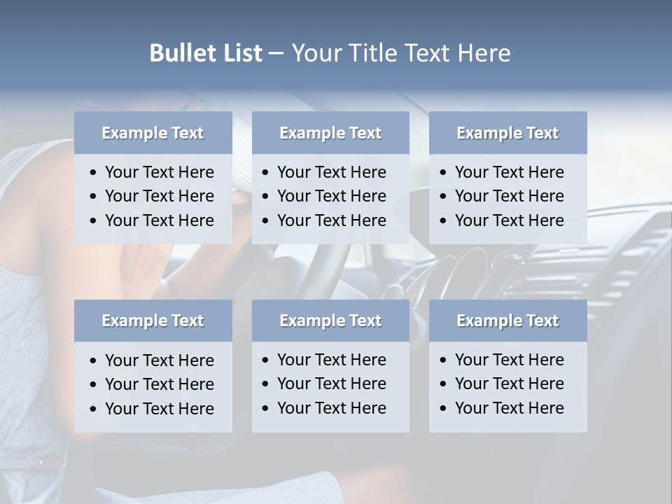 Beauty Person Transportation PowerPoint Template