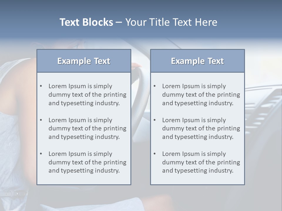 Beauty Person Transportation PowerPoint Template