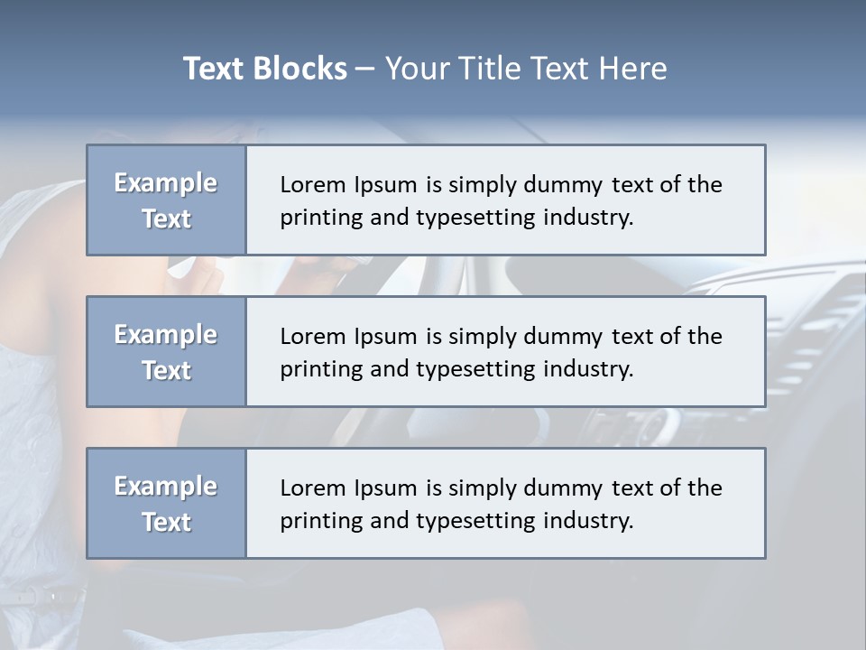 Beauty Person Transportation PowerPoint Template