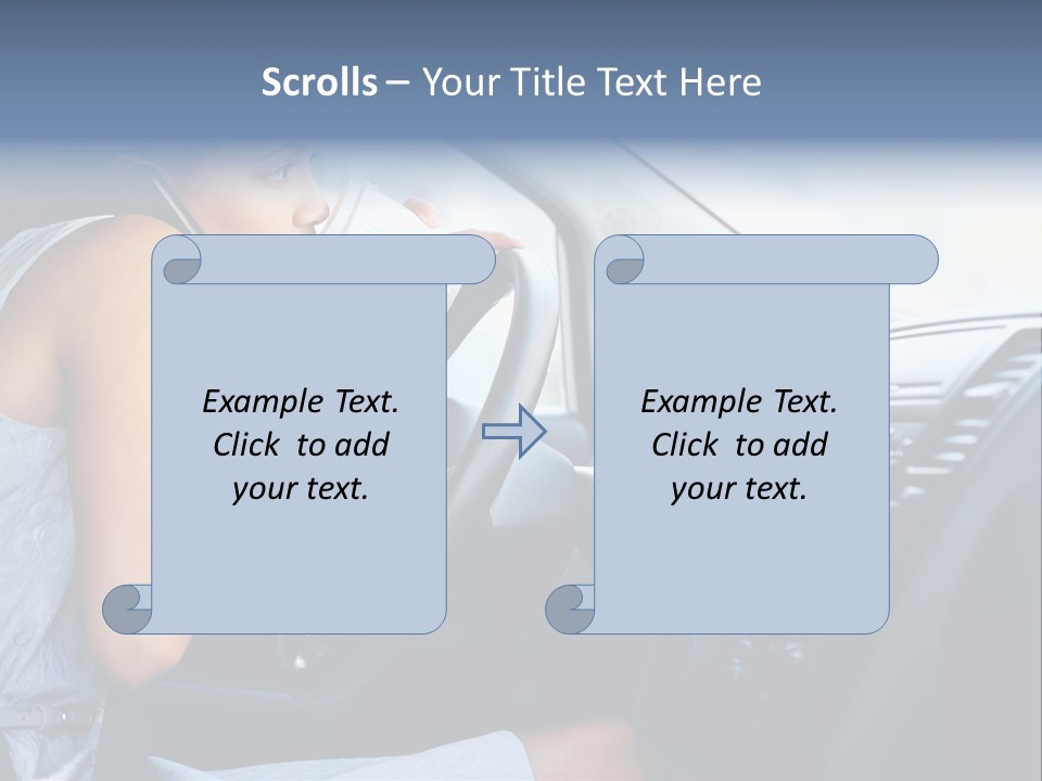Beauty Person Transportation PowerPoint Template