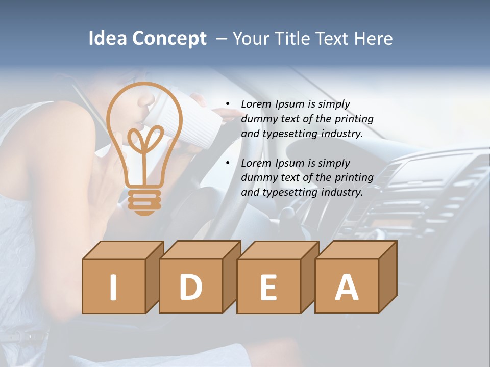 Beauty Person Transportation PowerPoint Template