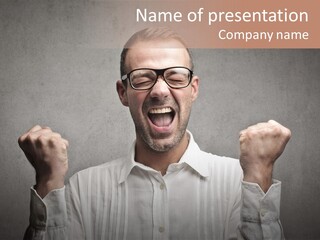 Gesture Man Business PowerPoint Template