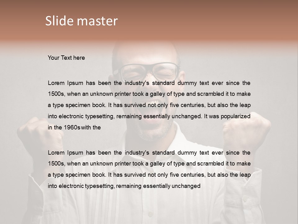 Gesture Man Business PowerPoint Template