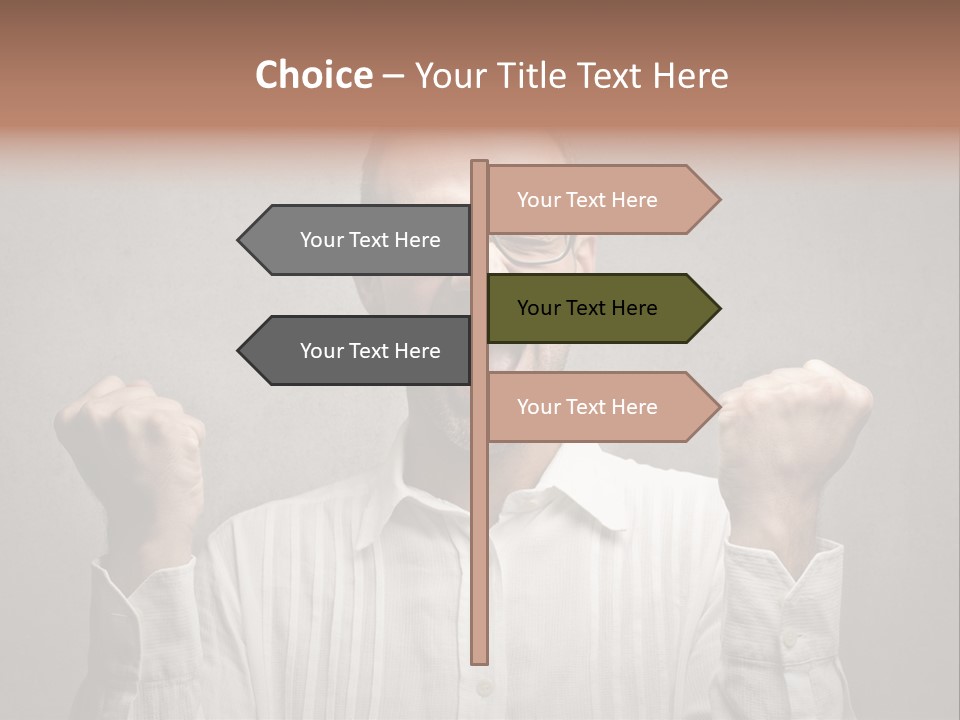 Gesture Man Business PowerPoint Template