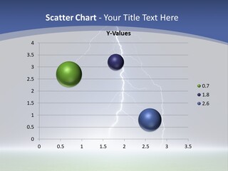 Green Thunderbolt Lightning PowerPoint Template