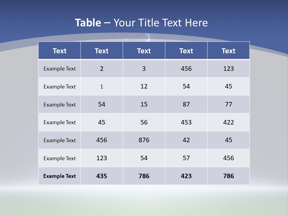 Green Thunderbolt Lightning PowerPoint Template