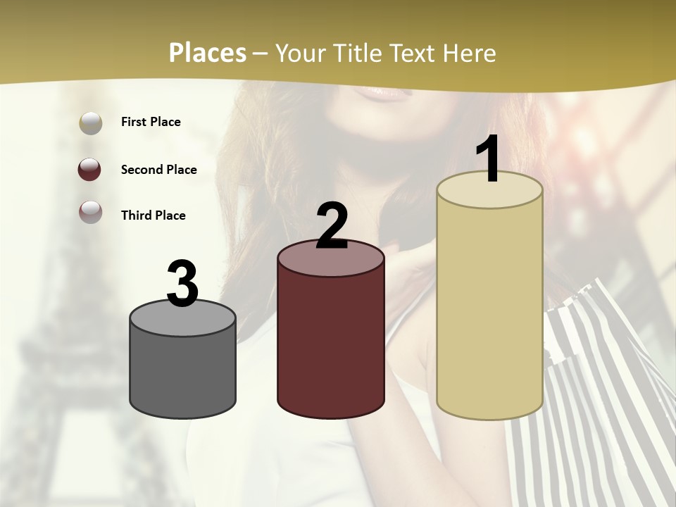 Dress Draw Tour Eiffel PowerPoint Template