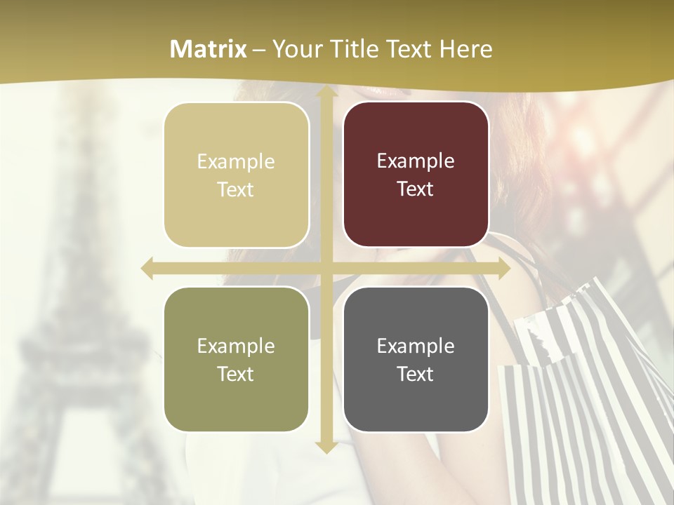 Dress Draw Tour Eiffel PowerPoint Template