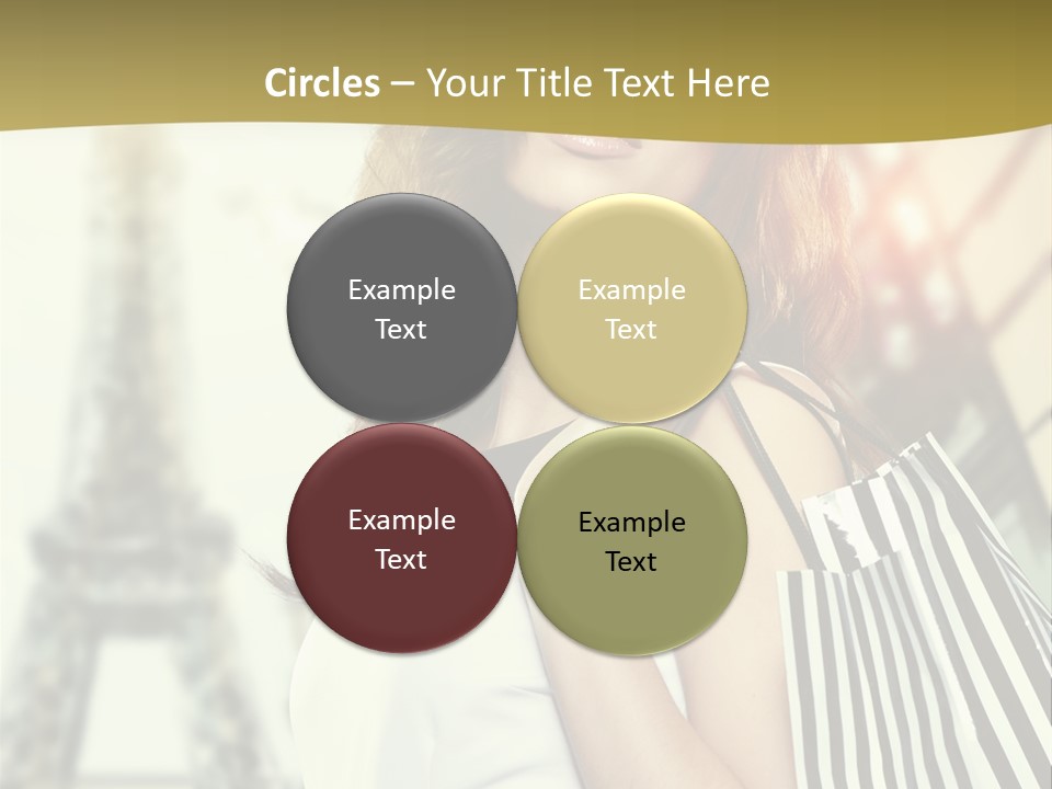 Dress Draw Tour Eiffel PowerPoint Template